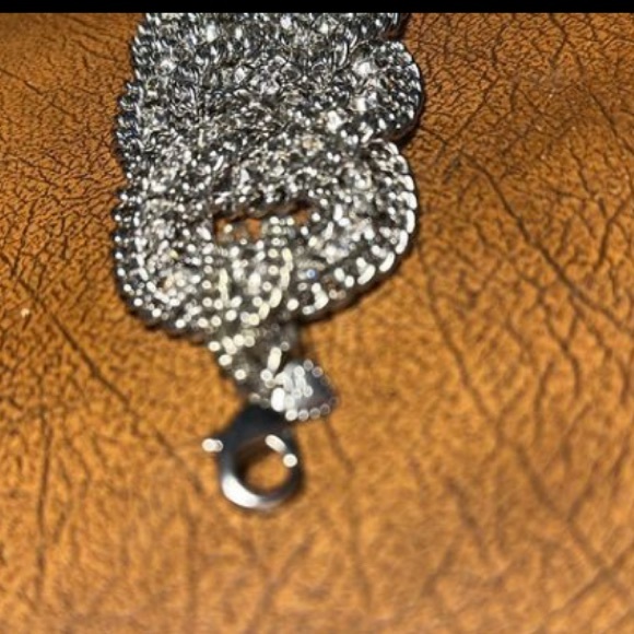 Stella Dot Petra Braided Chain Bracelet Cuff - Picture 4 of 5